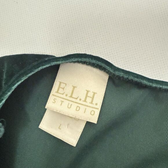 Y2K Velvet Glitter Dress Women's Juniors Large Whimsygoth Fairy Grunge 90s Green - Picture 3 of 8